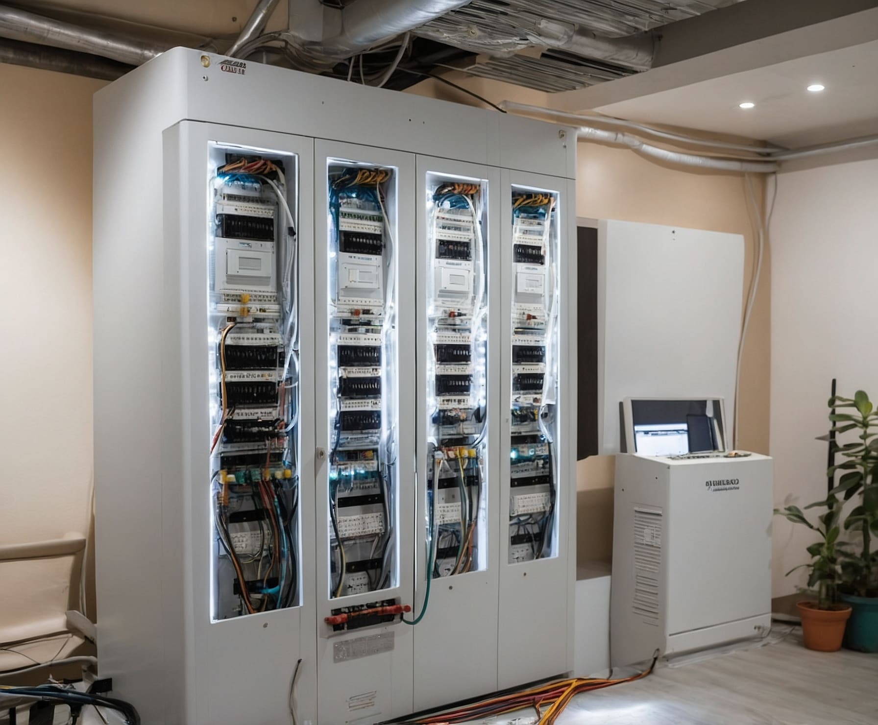 Cuadro eléctrico moderno en comunidad de vecinos