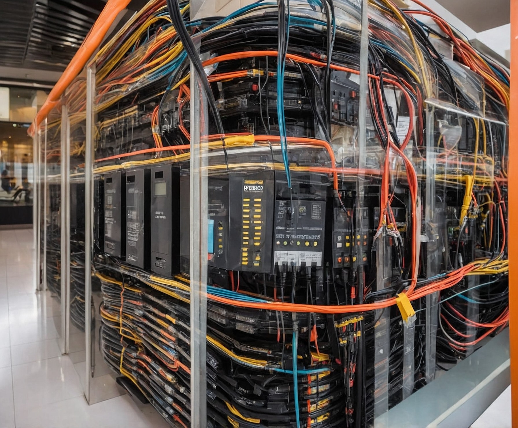 Cuadro eléctrico optimizado en centro comercial